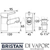 Bristan Prism Cloakroom Basin Mixer Pop-Up Waste Tap Spare Parts